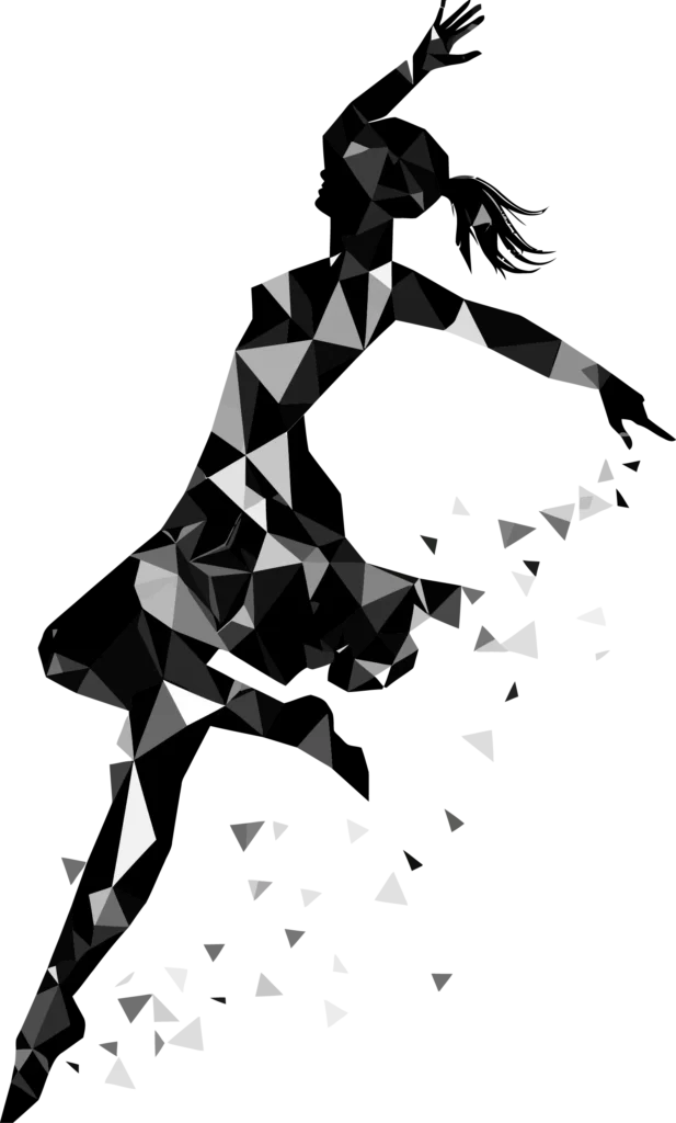 Tänzerin aus Polygone